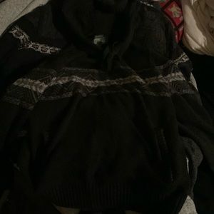 American Eagle patterned hooded sweatshirt